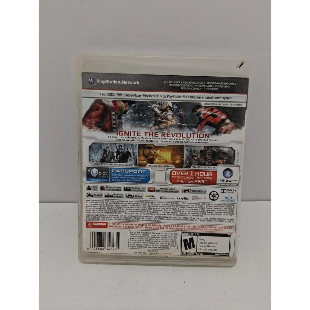 Assassin's Creed III (Sony PlayStation 3, 2012)